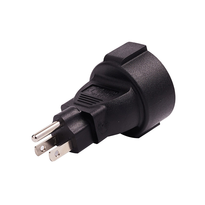 USA Male to Europe Female AC Adapter PA-0172 - 副本