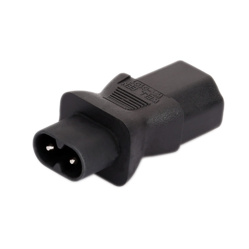 IEC 320 C13 to C8 adapter, IEC female to 2pin male adapter  PA-0101