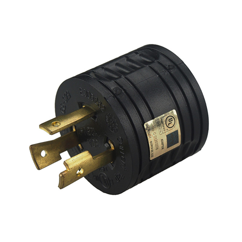 [L5-30P to TT-30R] UL CUL RV 30 AMP 3-Prong Generator Adapter Converter, Nema L5-30P Male to TT-30R Female 30A/ 30A Generator Adapter, L5-30 AMP 3-Prong Plug to TT-30 30 AMP PA-0315