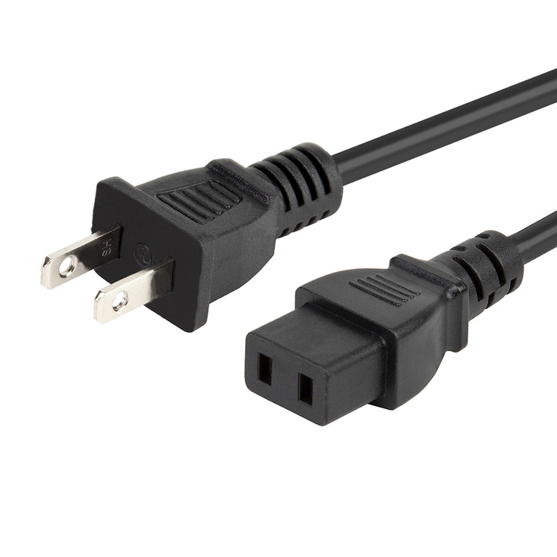 6FT Nema 1-15P to IEC 320 C9 Power Cord, USA 2-Prong Male to C9 2-Prong Female AC Cable, Replacement Power Cord for Older Audio HiFis, Recorder Players Made by Revox, Marantz, Roland Etc.