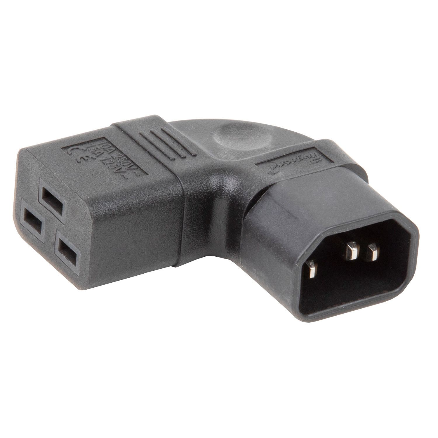 PA-0351 IEC C14 to C19 Left Angled AC Power Adapter,