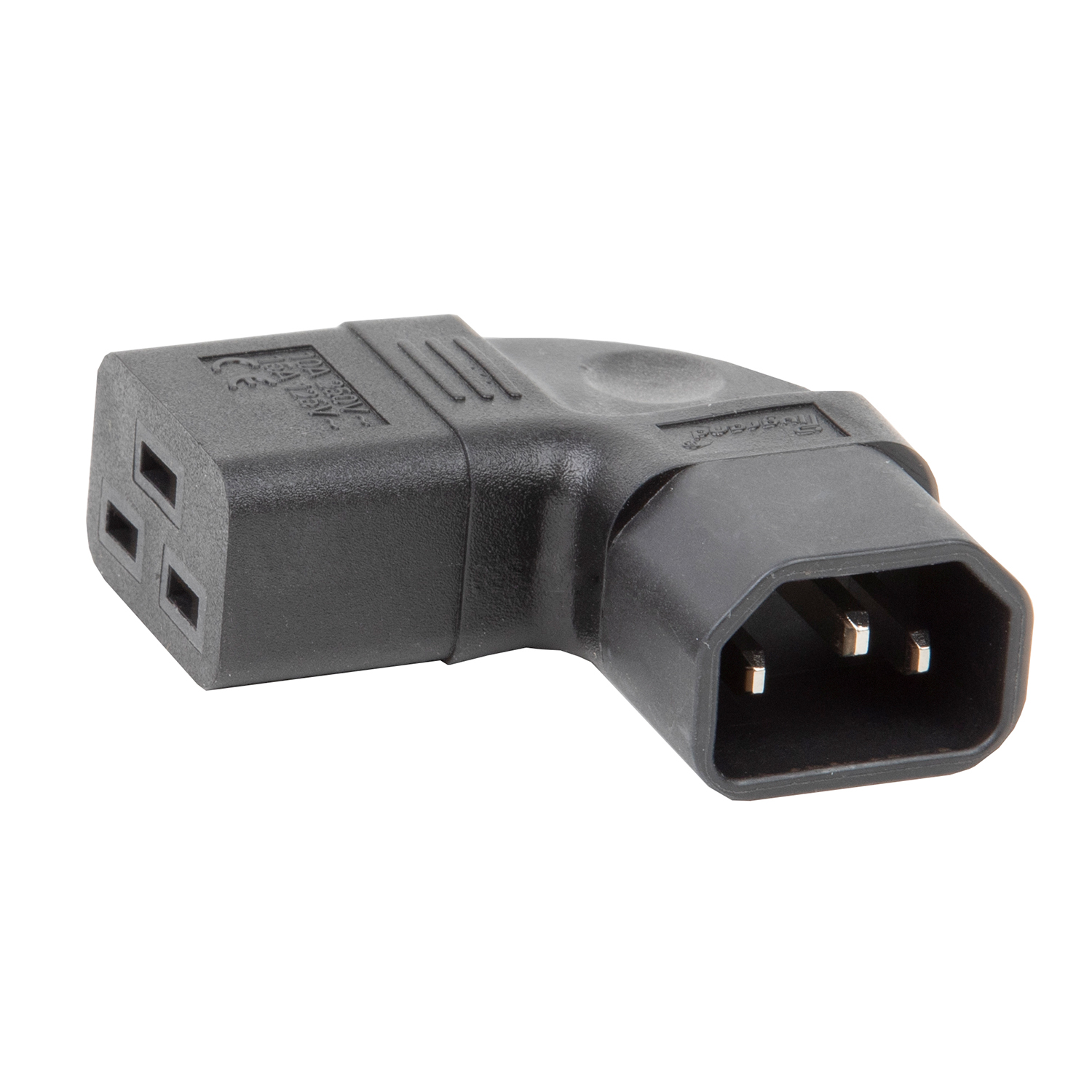 PA-0351 IEC C14 to C19 Left Angled AC Power Adapter,