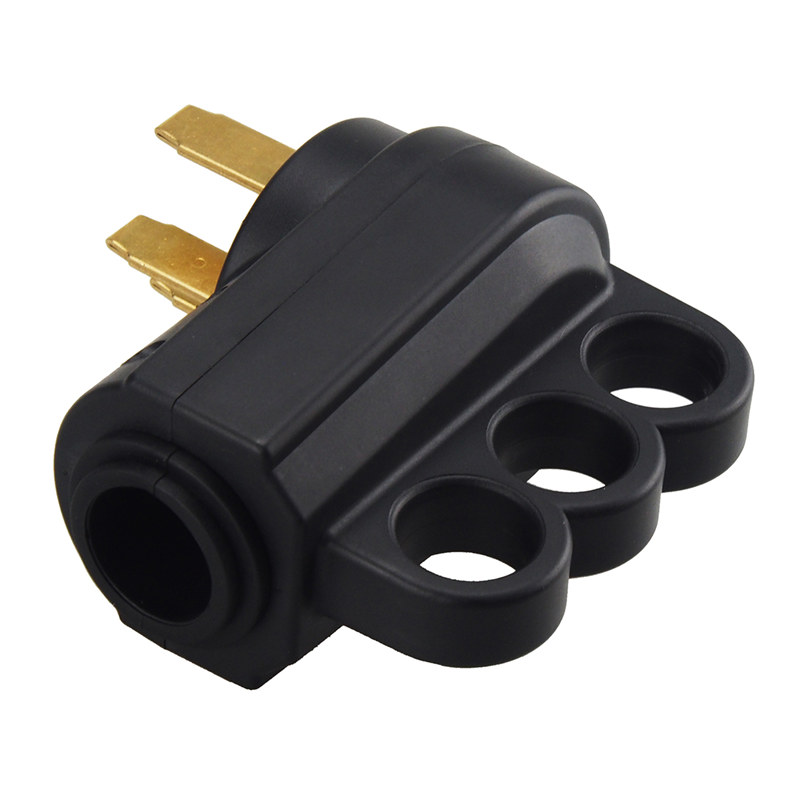 thumbnail image 2 of RVGUARD 50 Amp RV Male Plug Replacement - NEMA 14-50P, 125/250V, With Safety Disconnect Handle (Green) 2 of 14